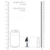 Ouch! Bijou anal Round Gem S 6 x 2.6cm Argenté-Transparent